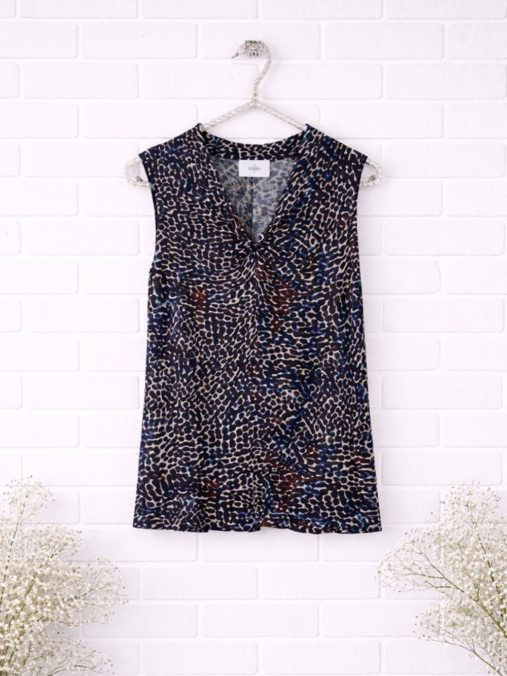 Cabi Style 3242 Bowie Knot Sleeveless Tee Size S